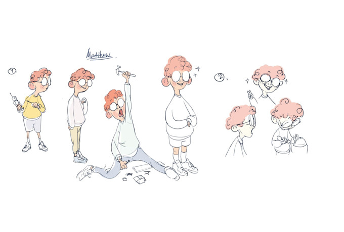 design and illustrate original characters